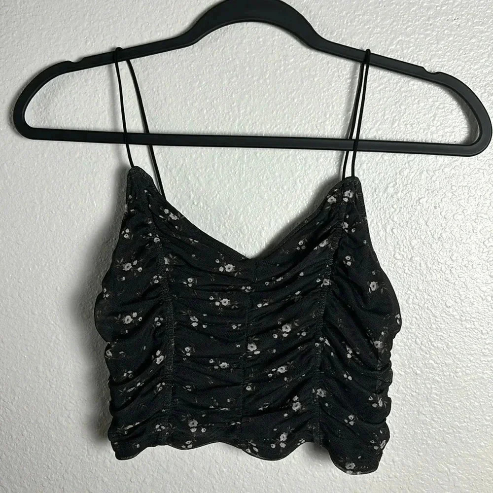 ☀️Garage Cropped Floral Tank
